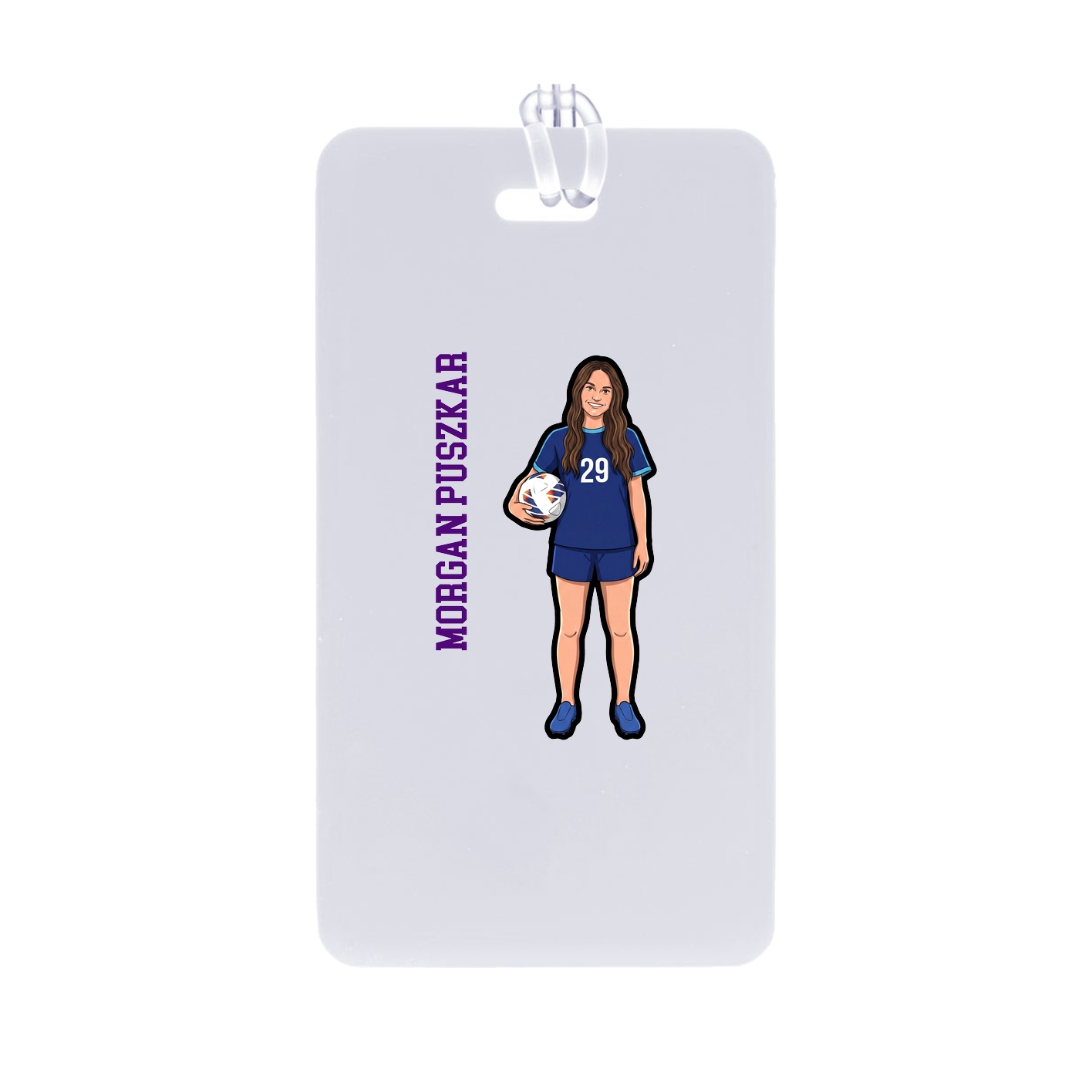 Bag Tag — Name Vertical in Classic