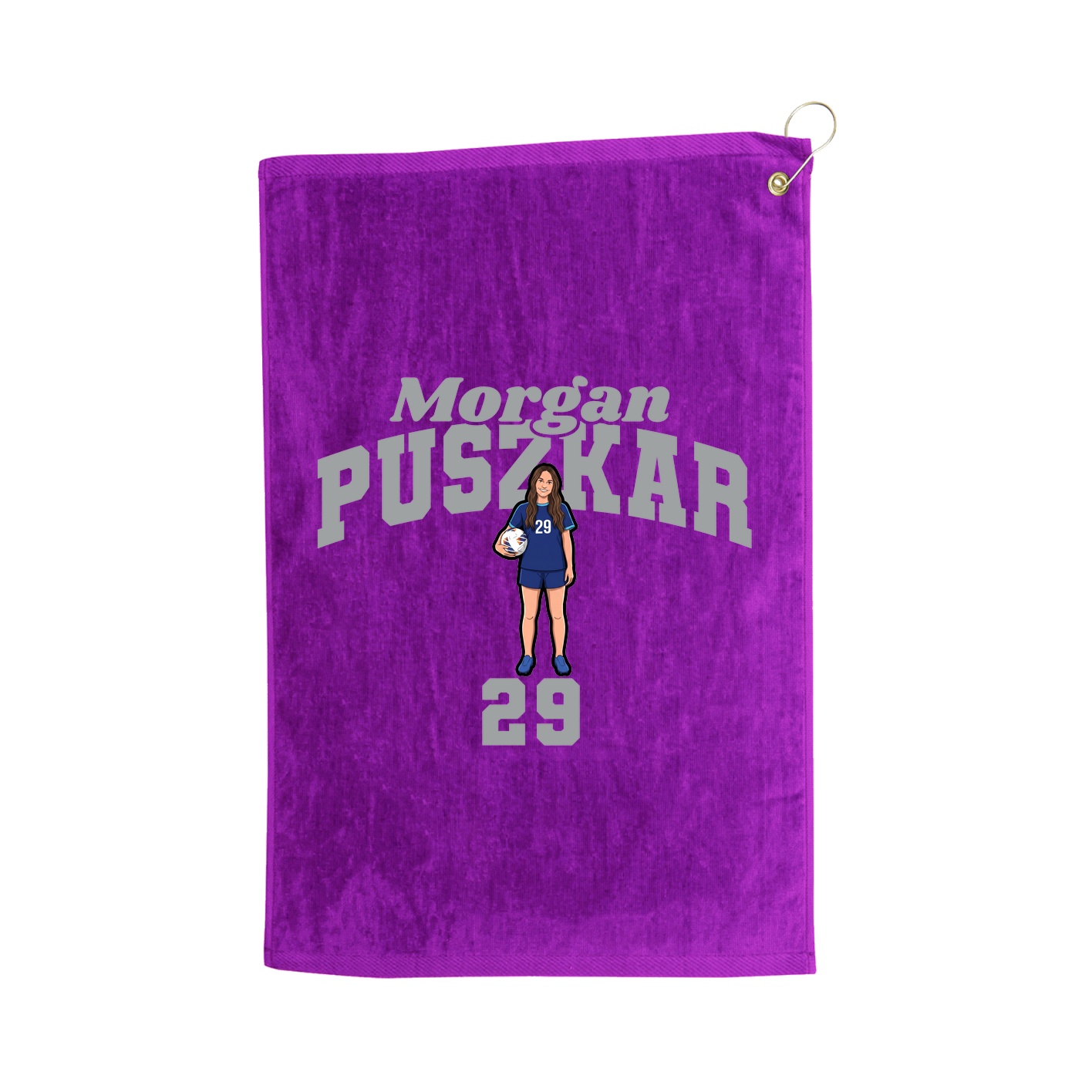 Golf Towel — Signature Arch in Purple