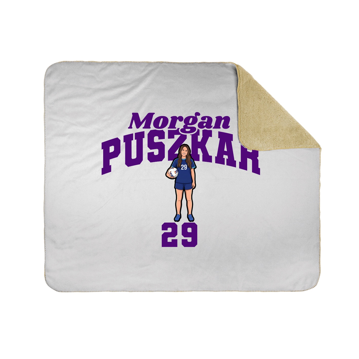 Throw Blanket — Signature Arch in White