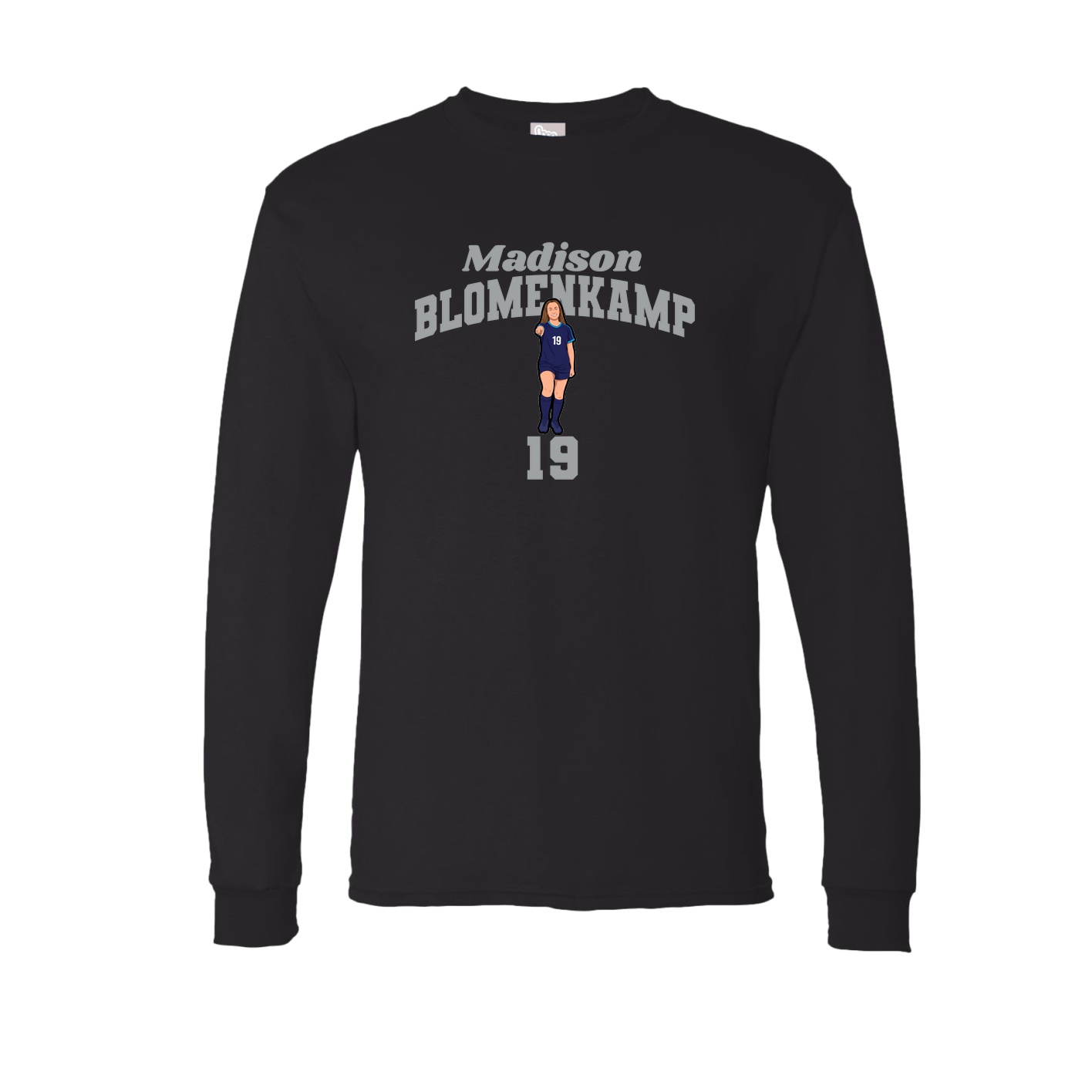 Long Sleeve Tee — Signature Arch in Black