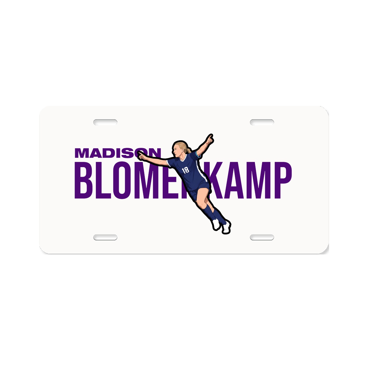 License Plate — Player Name in Classic