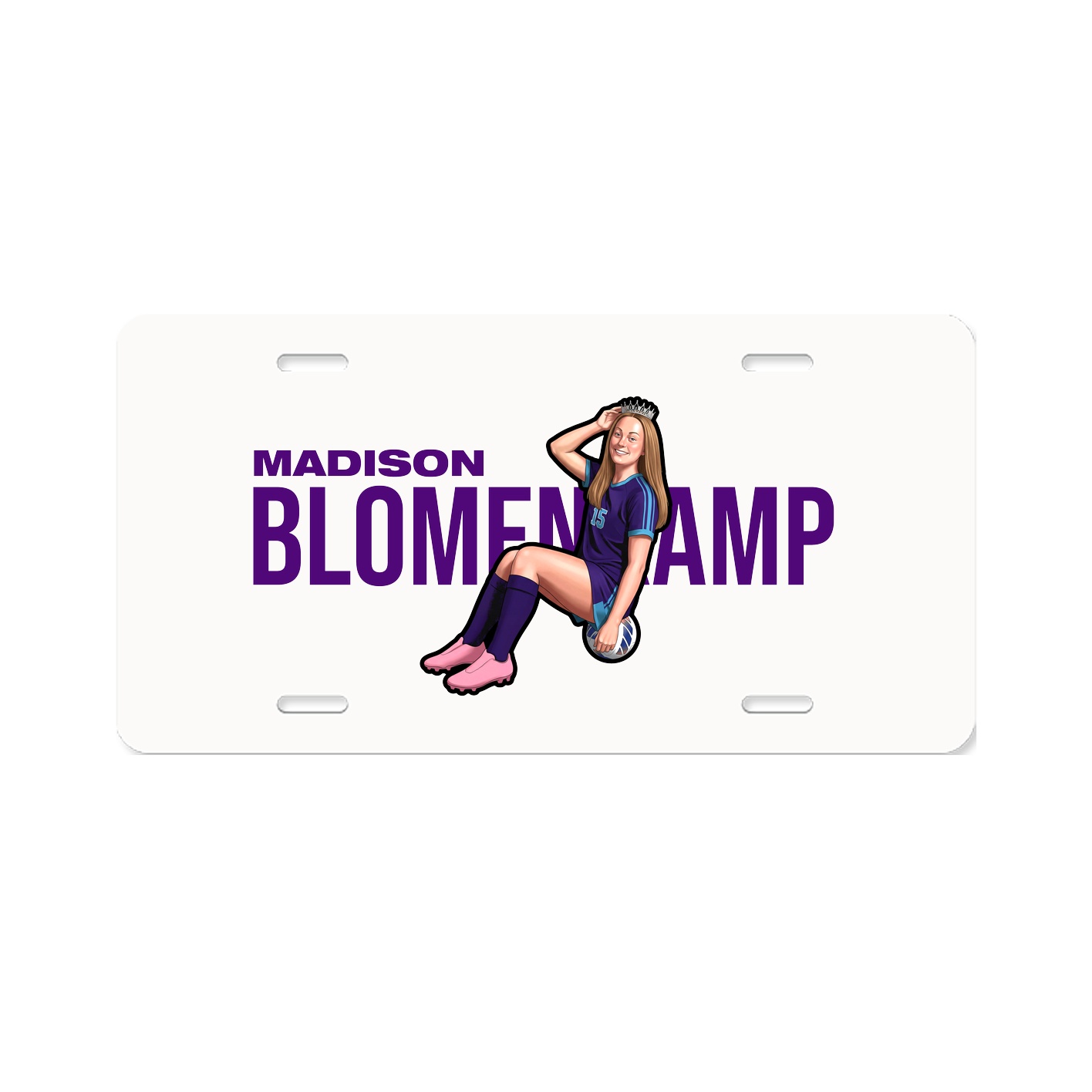 License Plate — Player Name in Classic