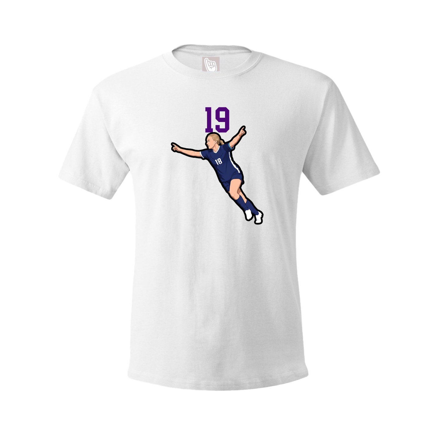 Tee — Number Top in White