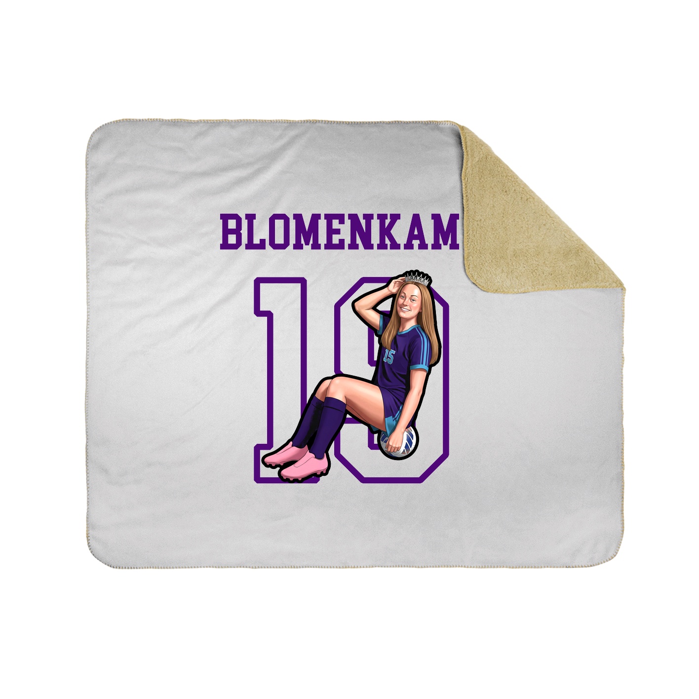 Throw Blanket — Shirsey in White