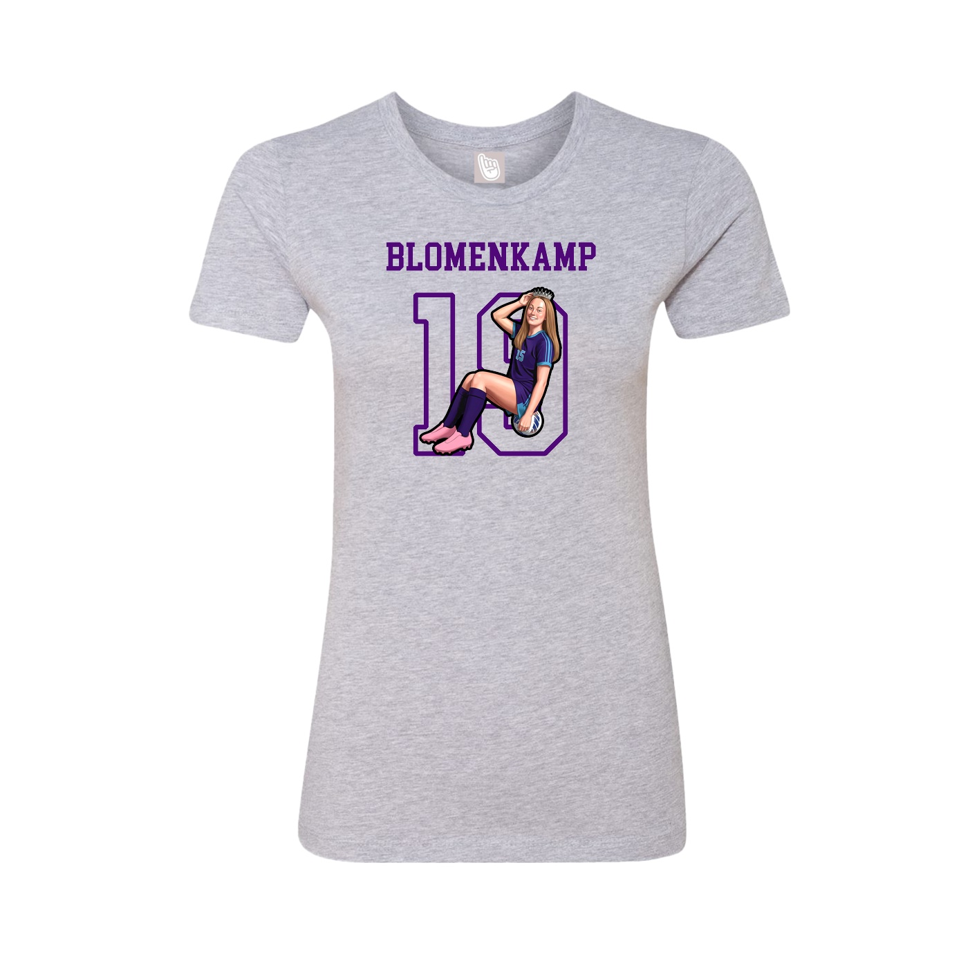 Fitted Women's Tee — Shirsey in Grey