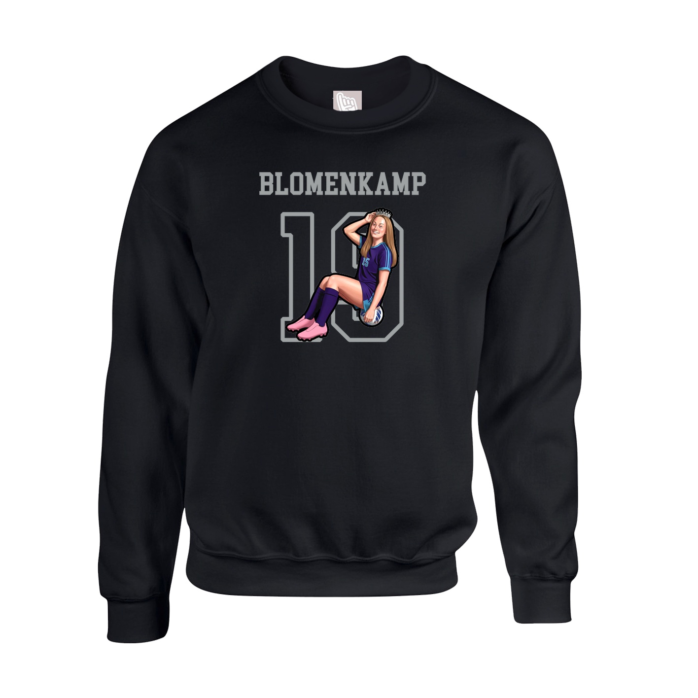 Fleece Crew — Shirsey in Black