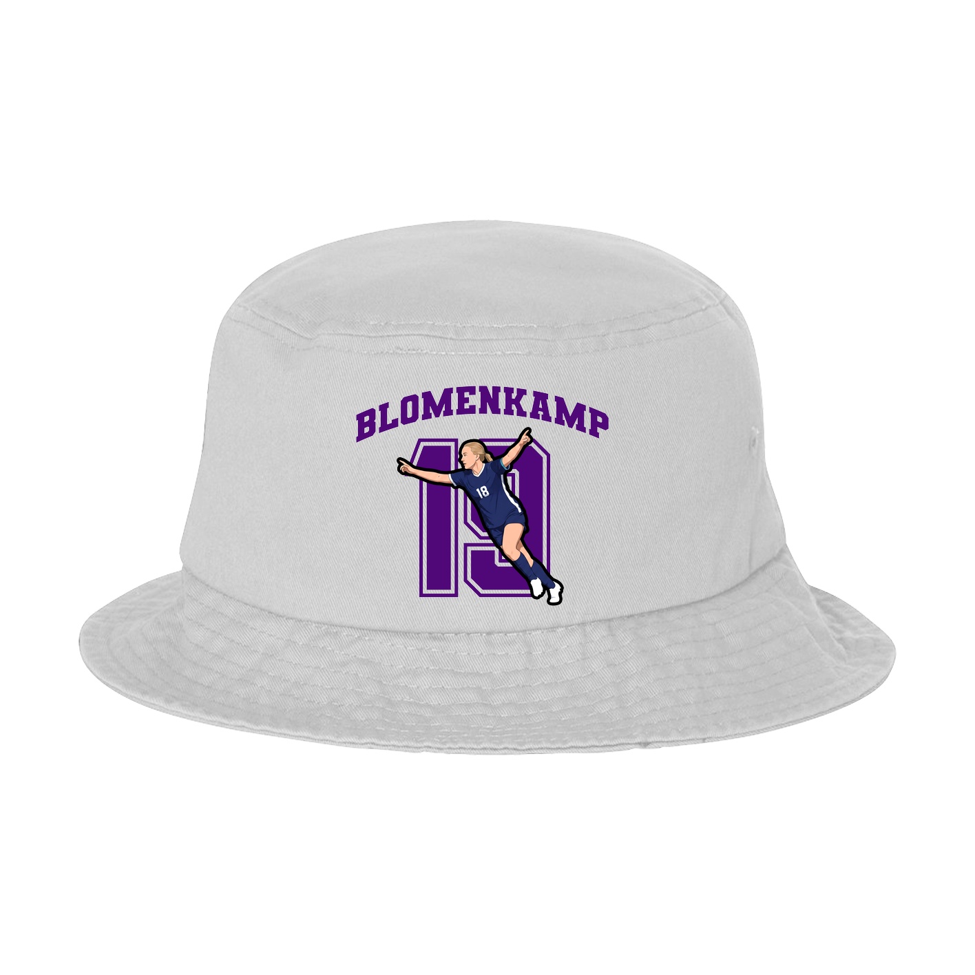 Bucket Cap — Number in White