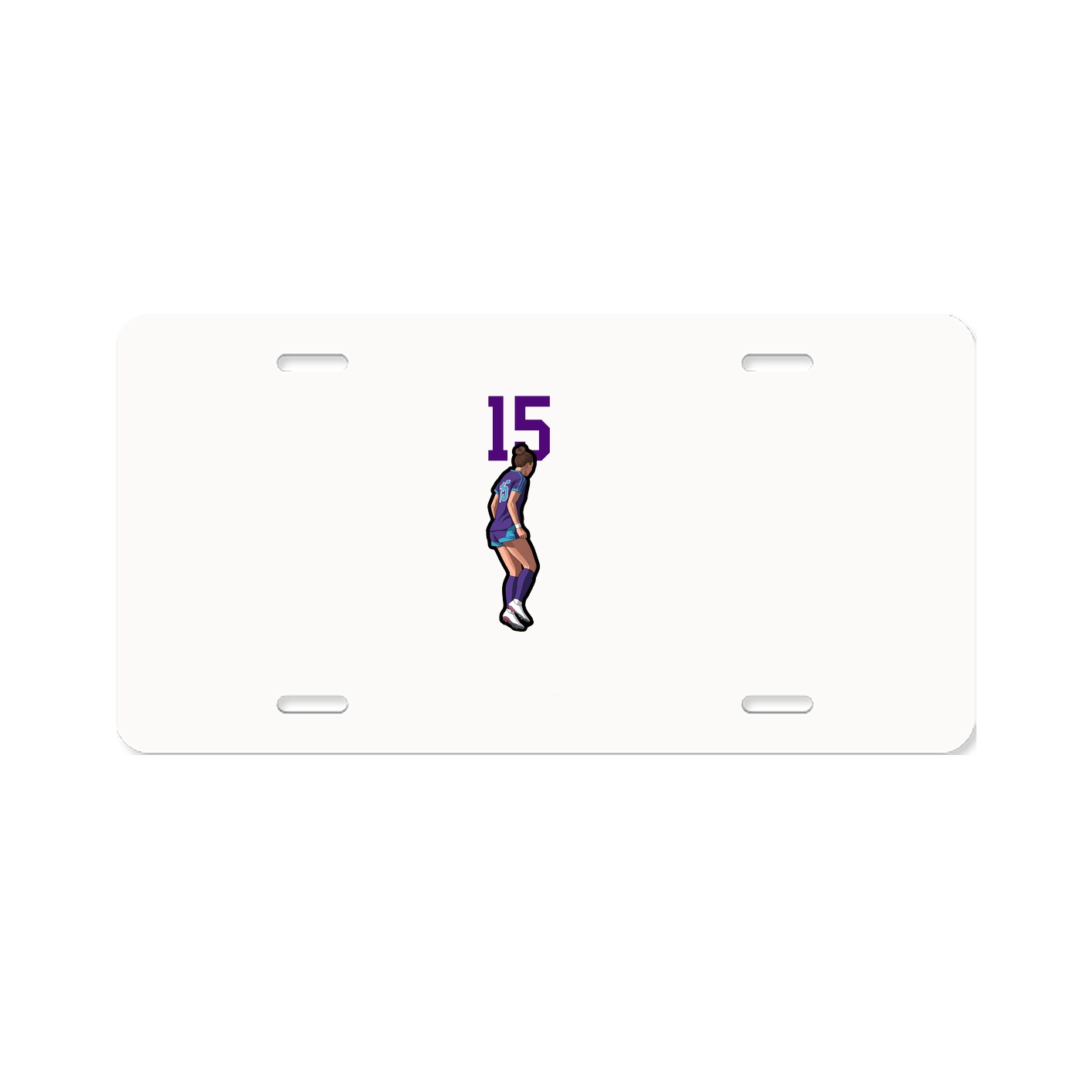 License Plate — Number Top in Classic