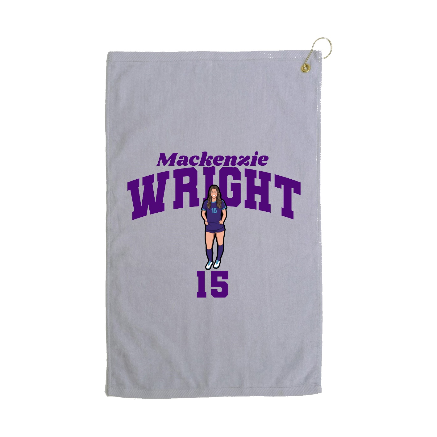 Golf Towel — Signature Arch in Grey