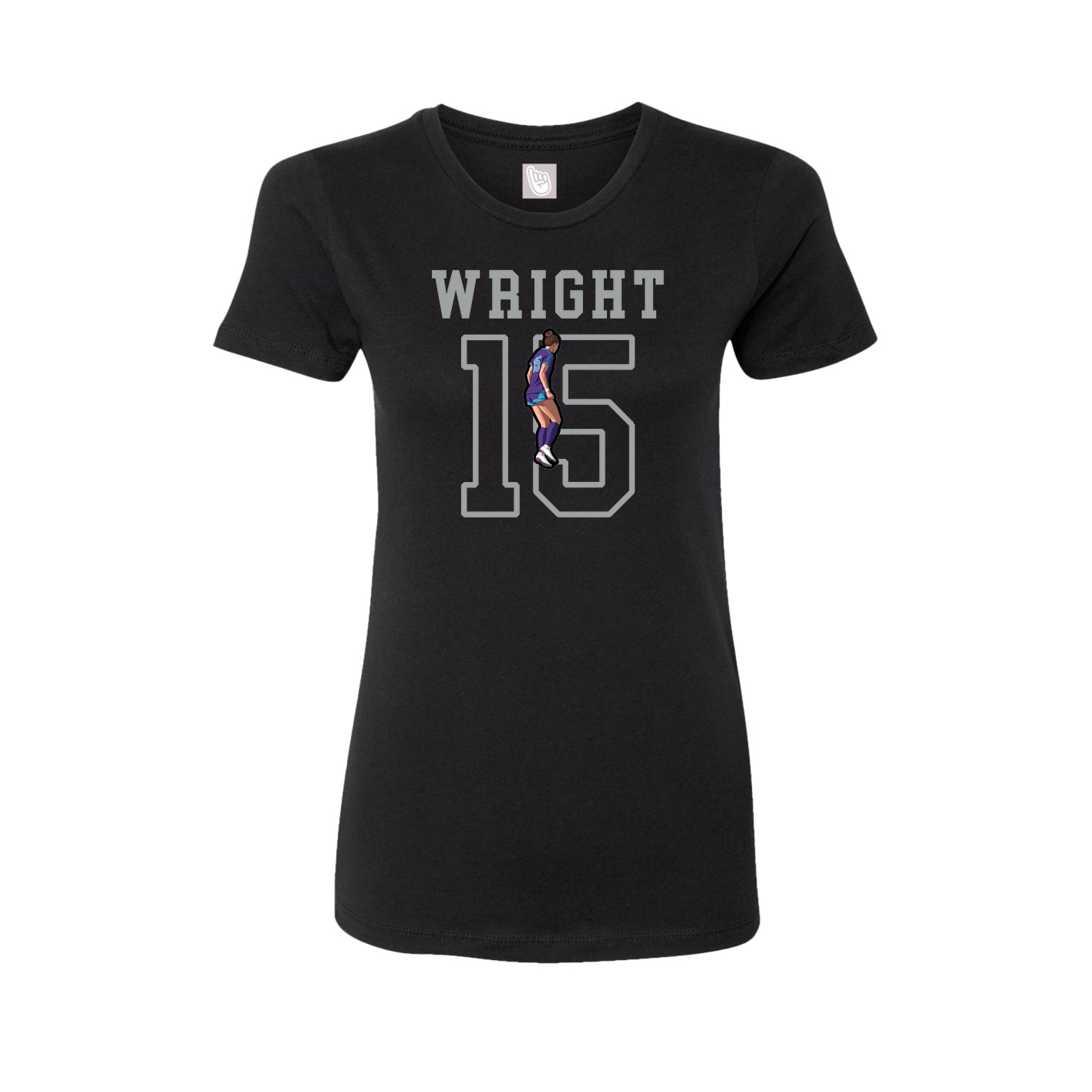 Fitted Women's Tee — Shirsey in Black