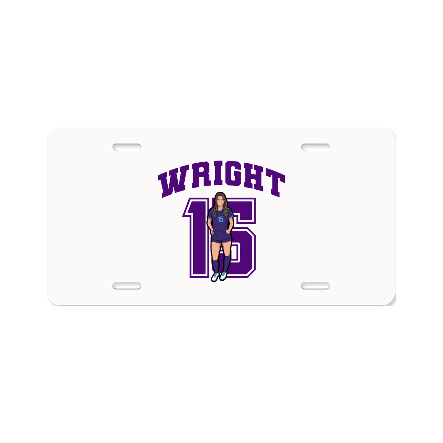 License Plate — Number in Classic