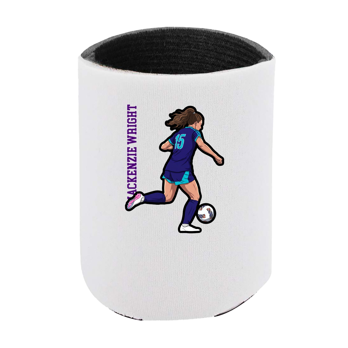 Can Holder — Name Vertical in White