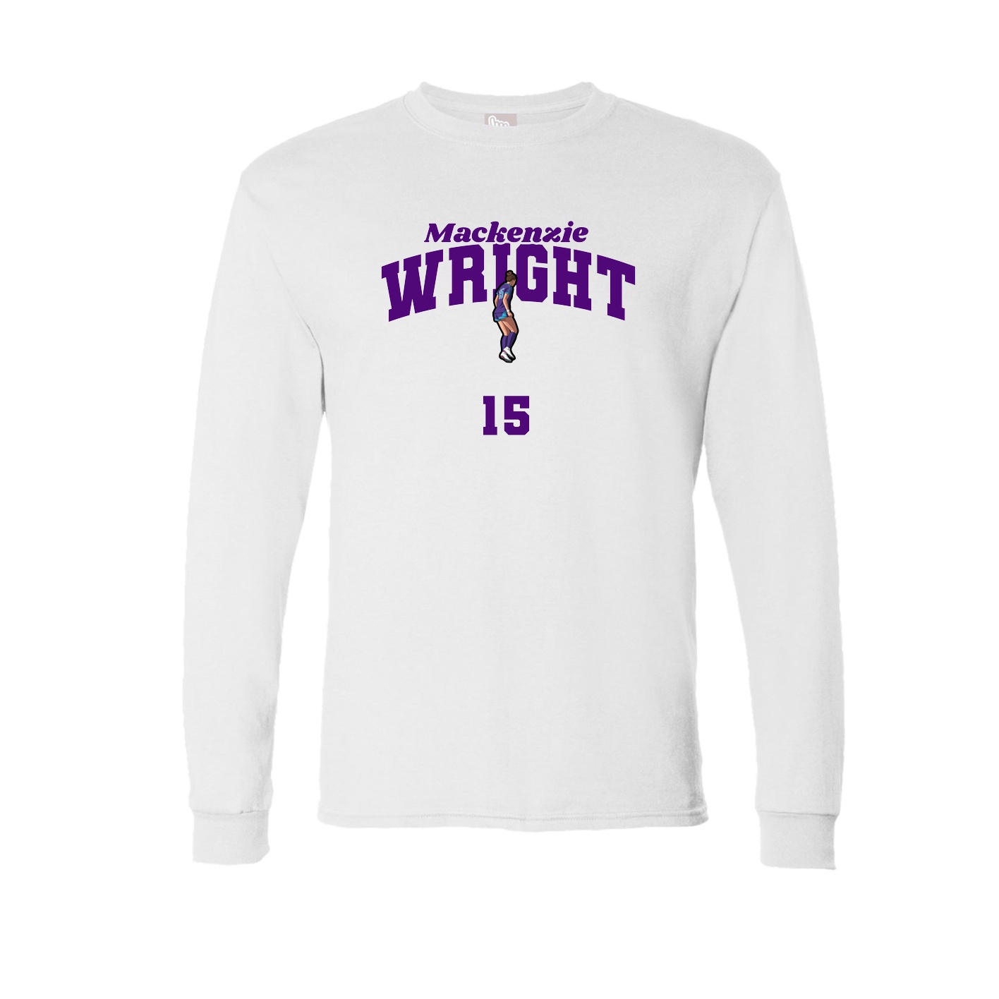 Long Sleeve Tee — Signature Arch in White