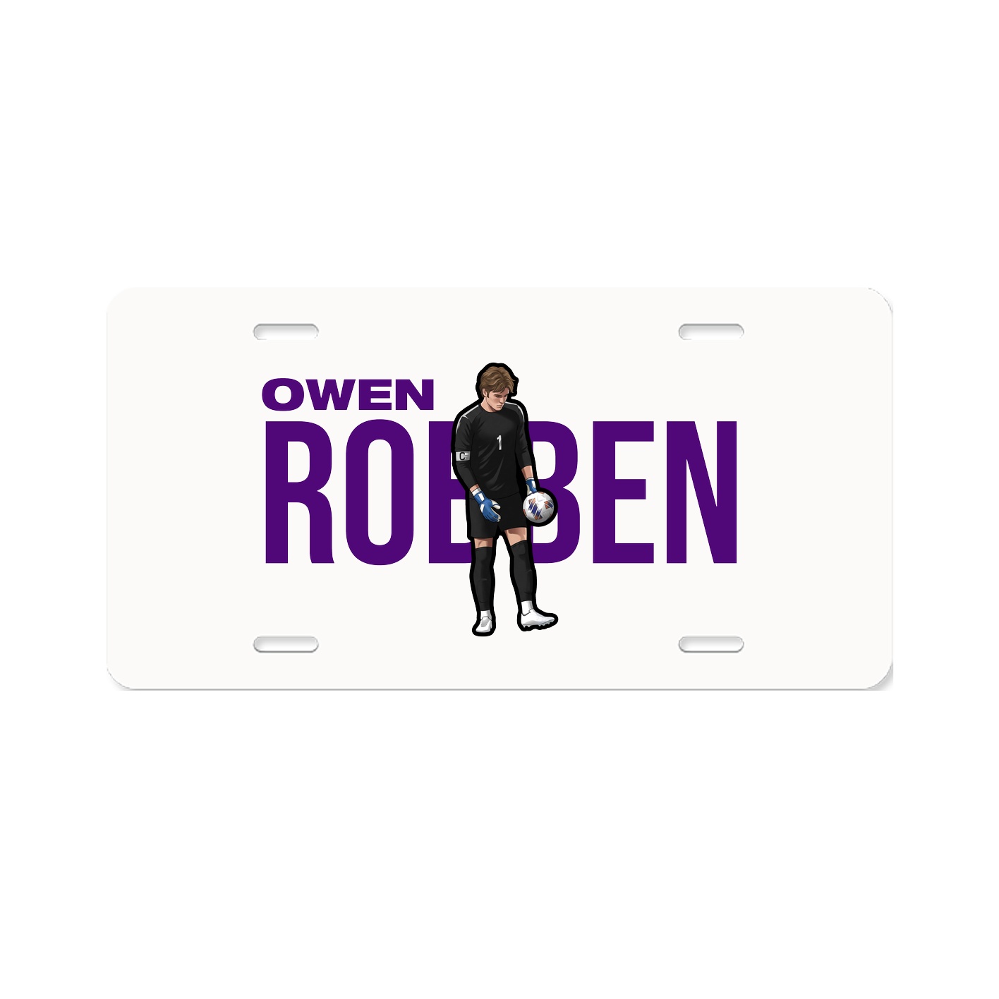 License Plate — Player Name in Classic