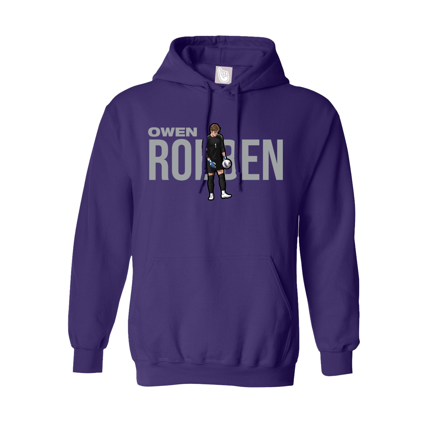 Hoodie — Player Name in Purple