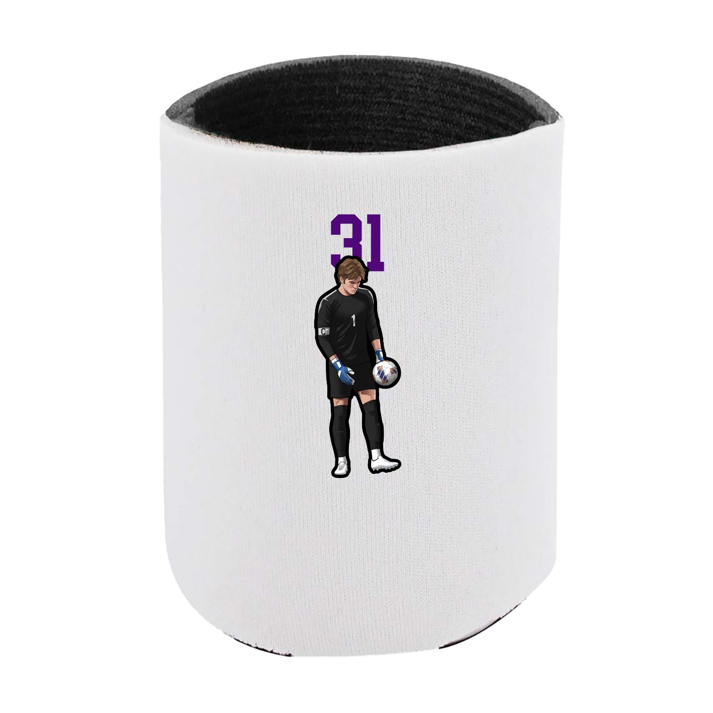 Can Holder — Number Top in White