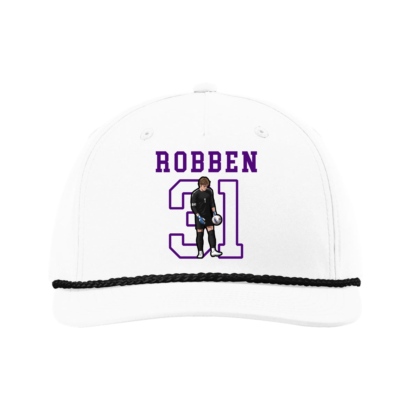 Five-Panel Classic Rope Cap — Shirsey in White