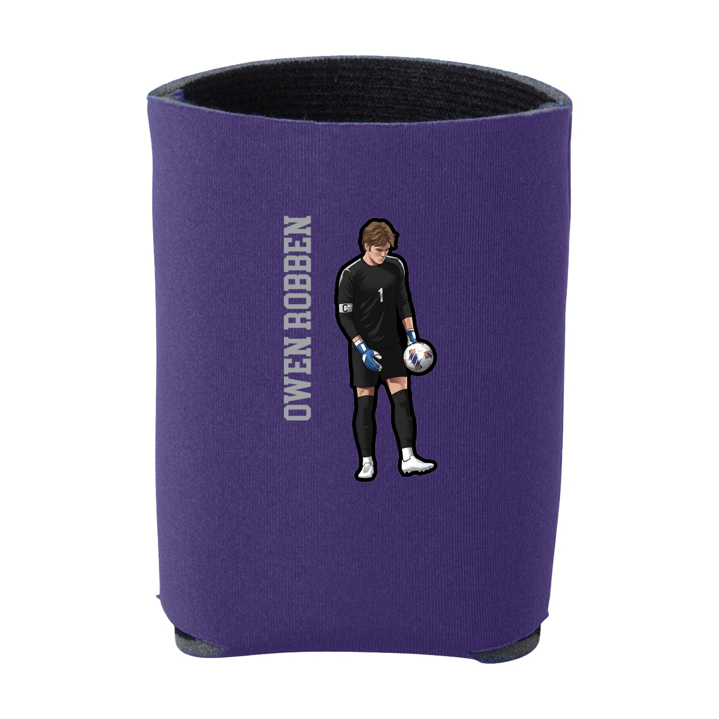 Can Holder — Name Vertical in Purple