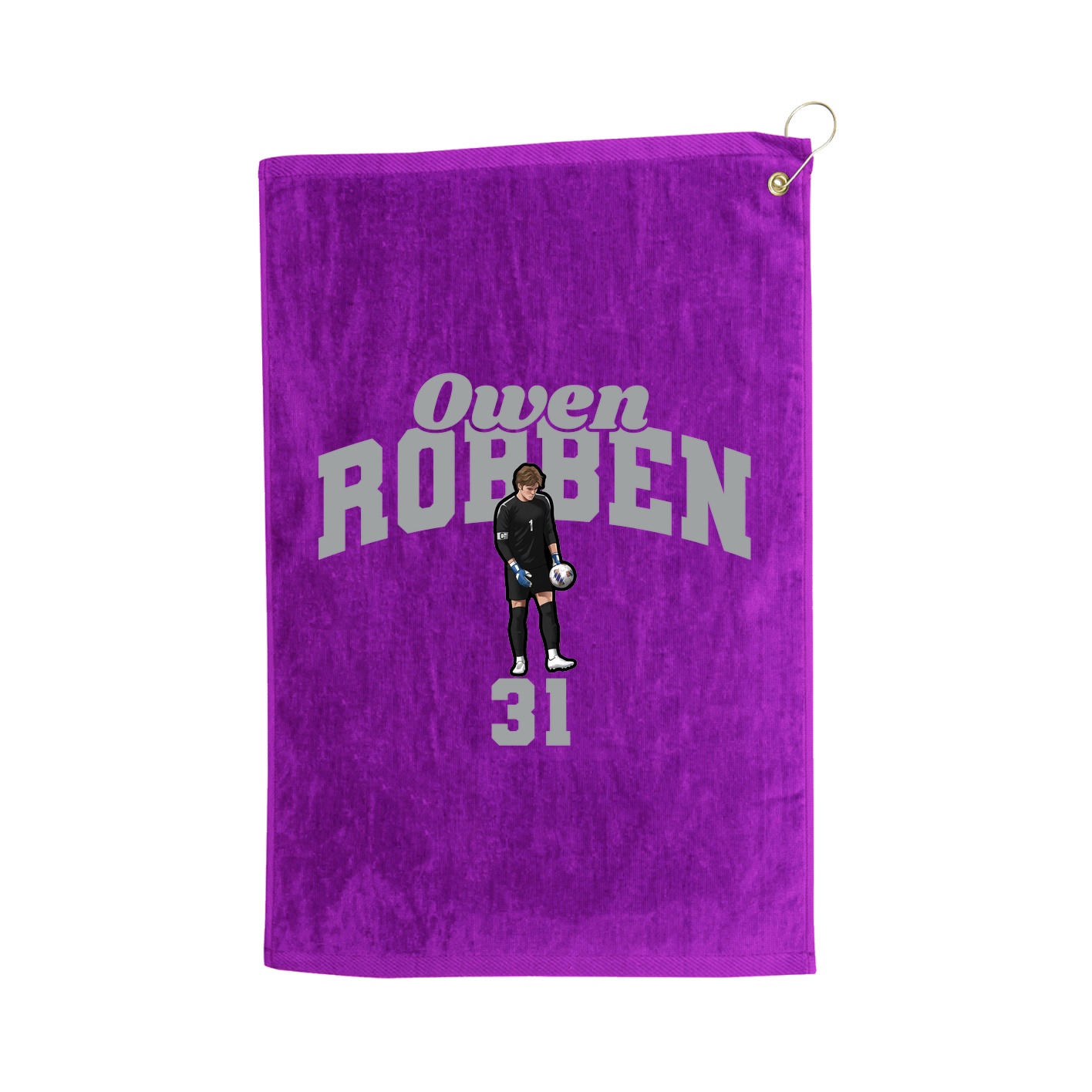Golf Towel — Signature Arch in Purple