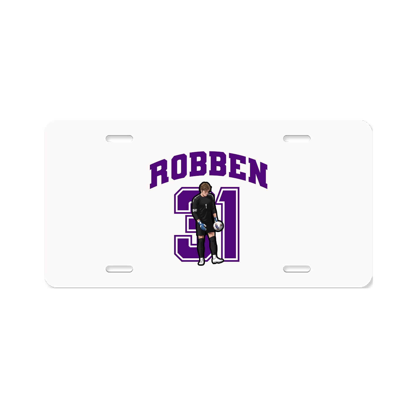 License Plate — Number in Classic