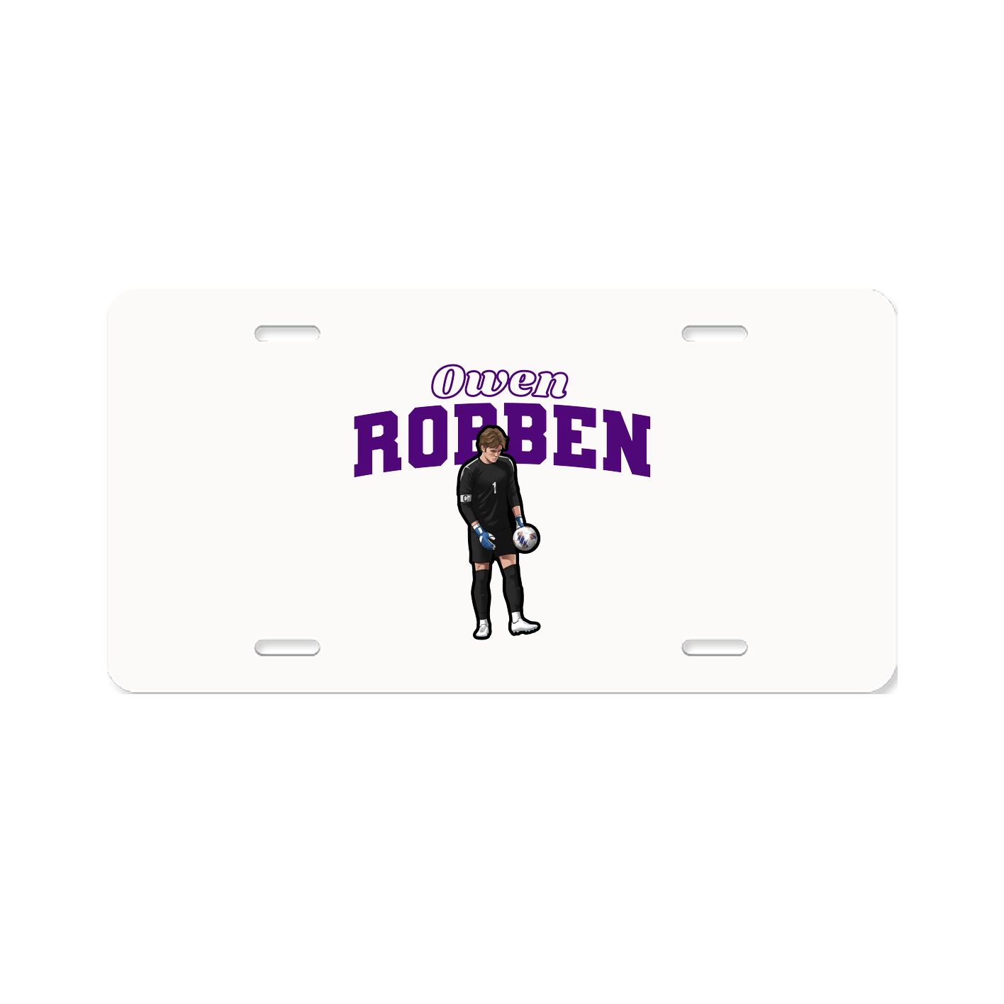 License Plate — Name Arch in Classic