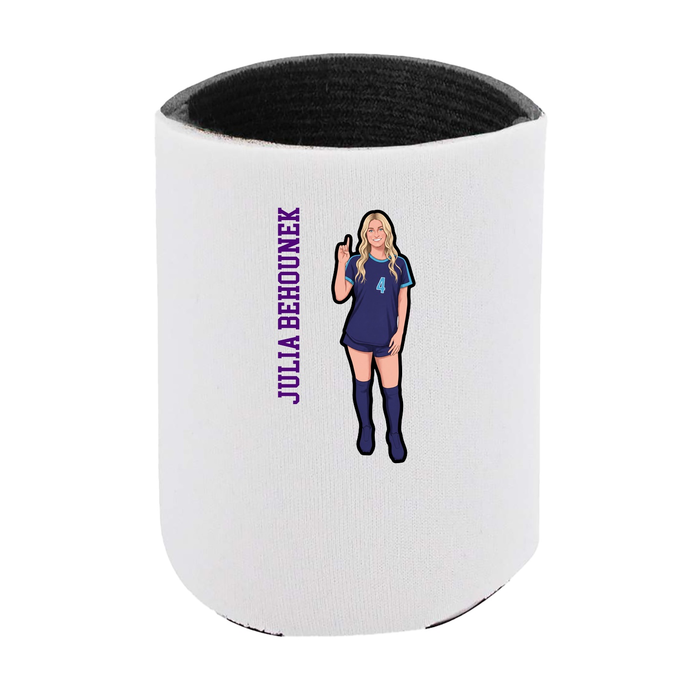 Can Holder — Name Vertical in White
