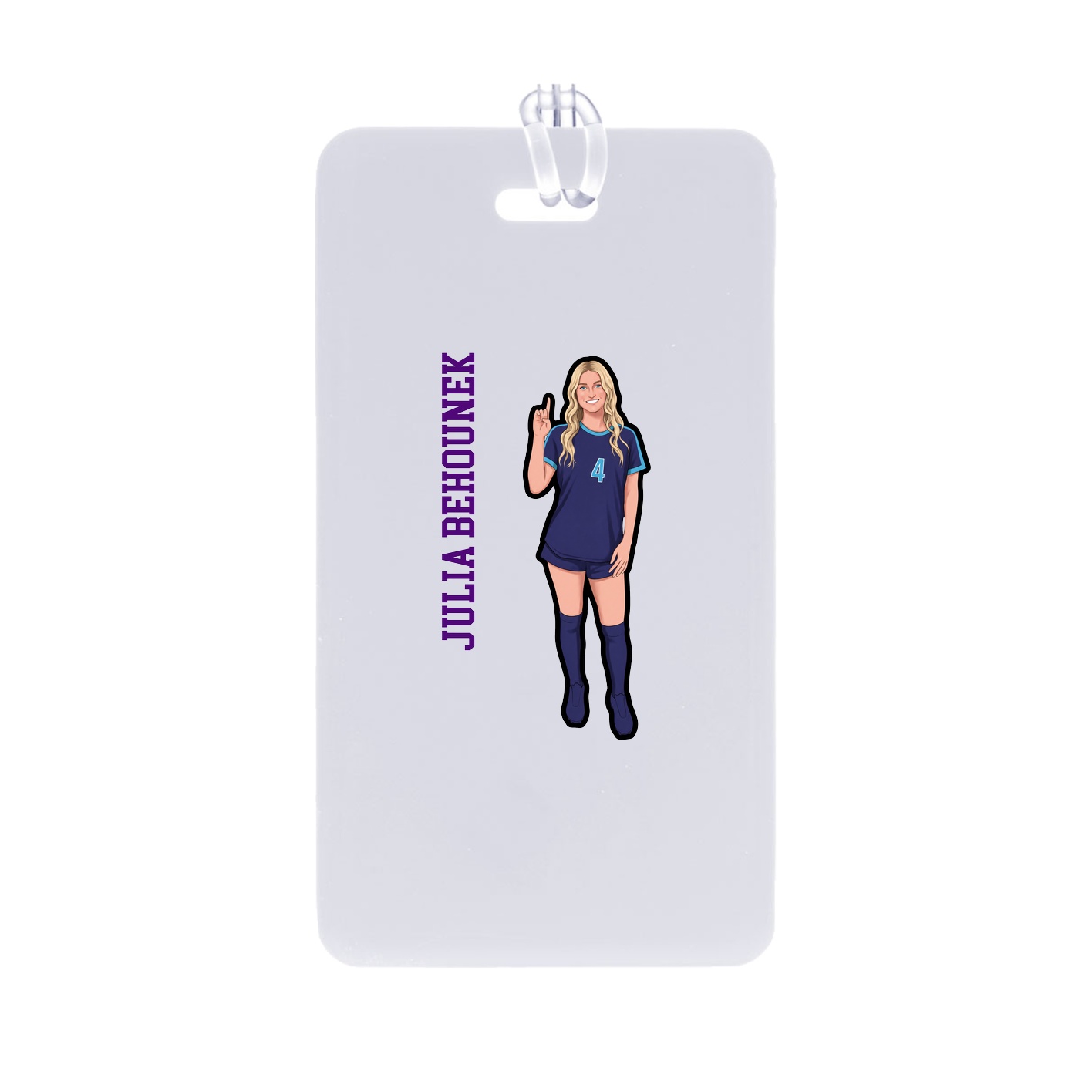 Bag Tag — Name Vertical in Classic