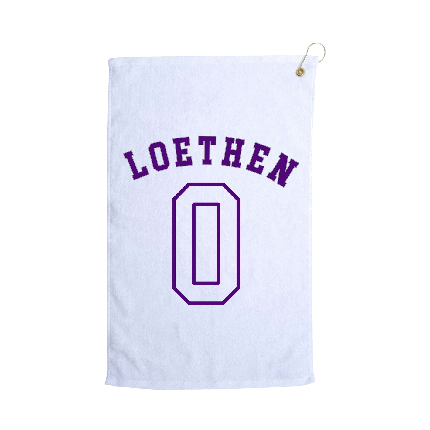 Golf Towel — Shirsey Arch in White