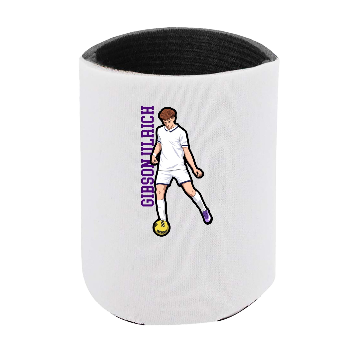 Can Holder — Name Vertical in White