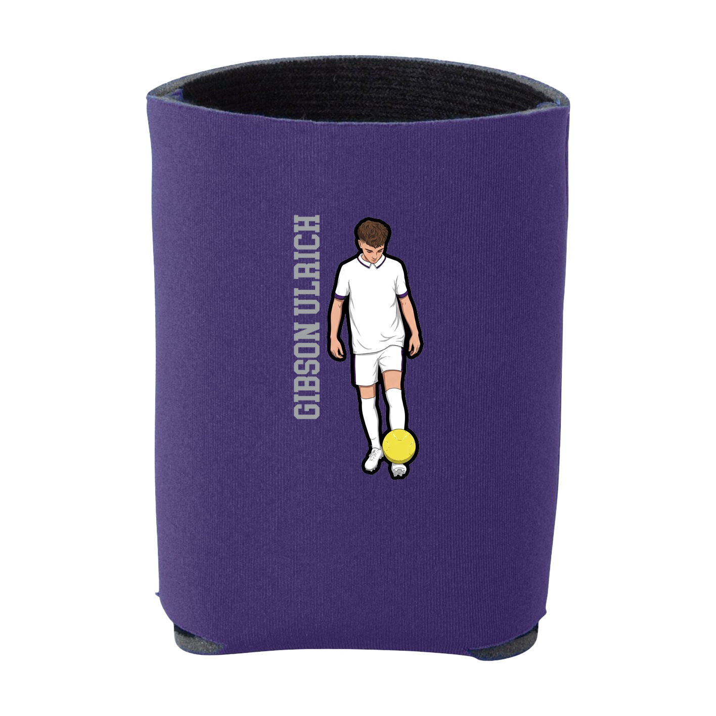 Can Holder — Name Vertical in Purple