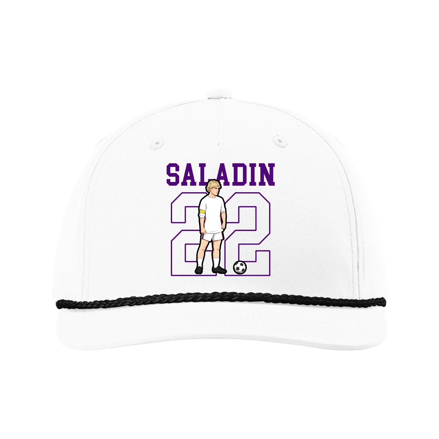 Five-Panel Classic Rope Cap — Shirsey in White