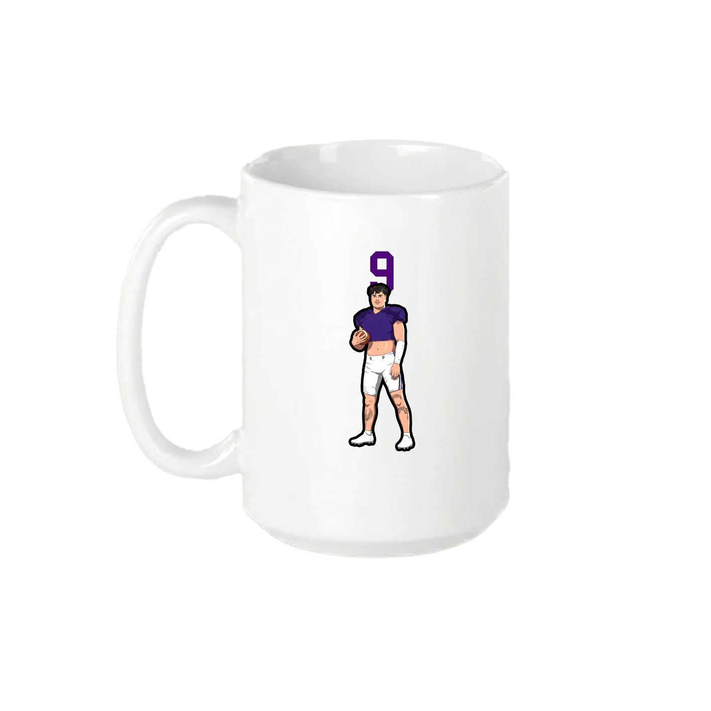 15oz Coffee Mug — Number Top in White