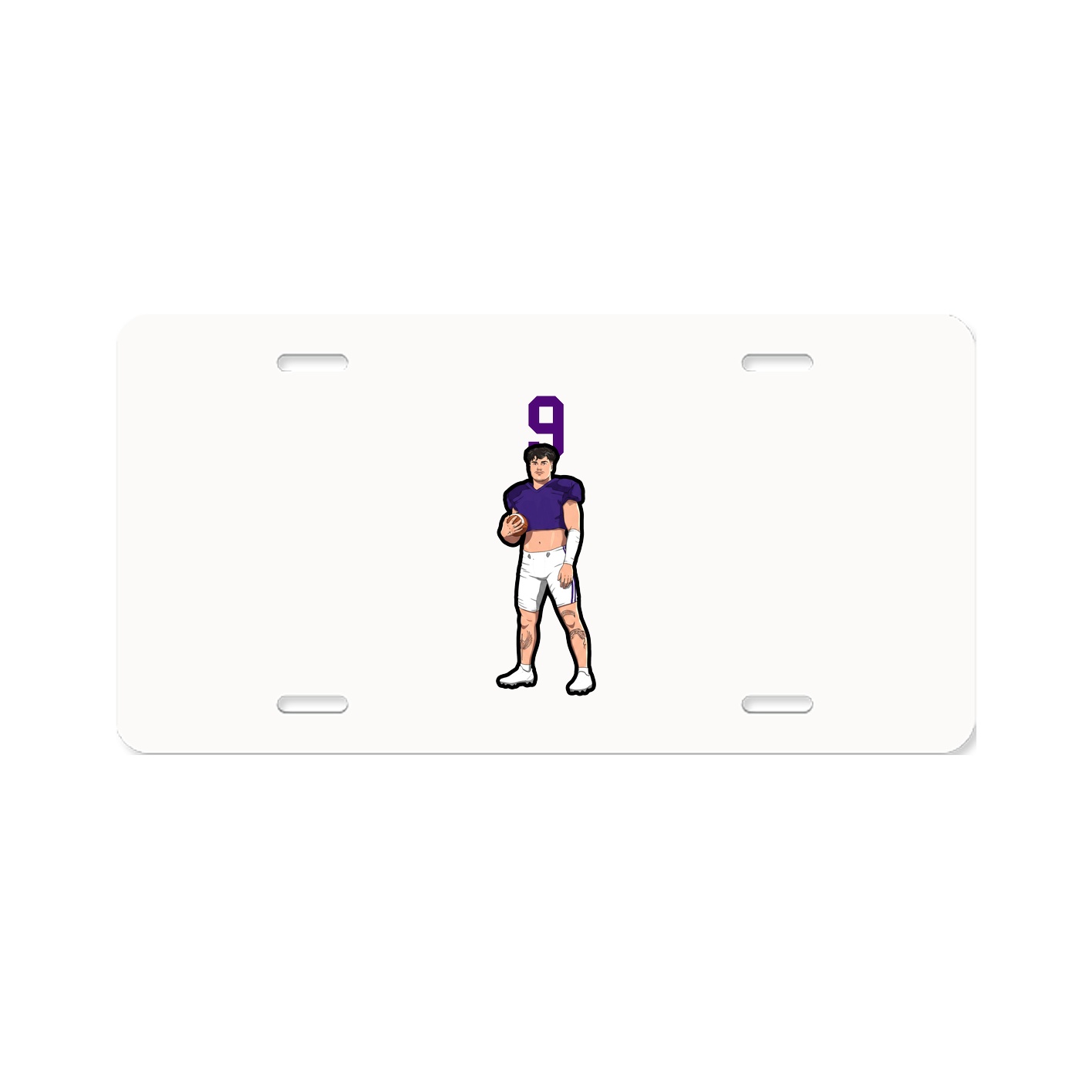 License Plate — Number Top in Classic