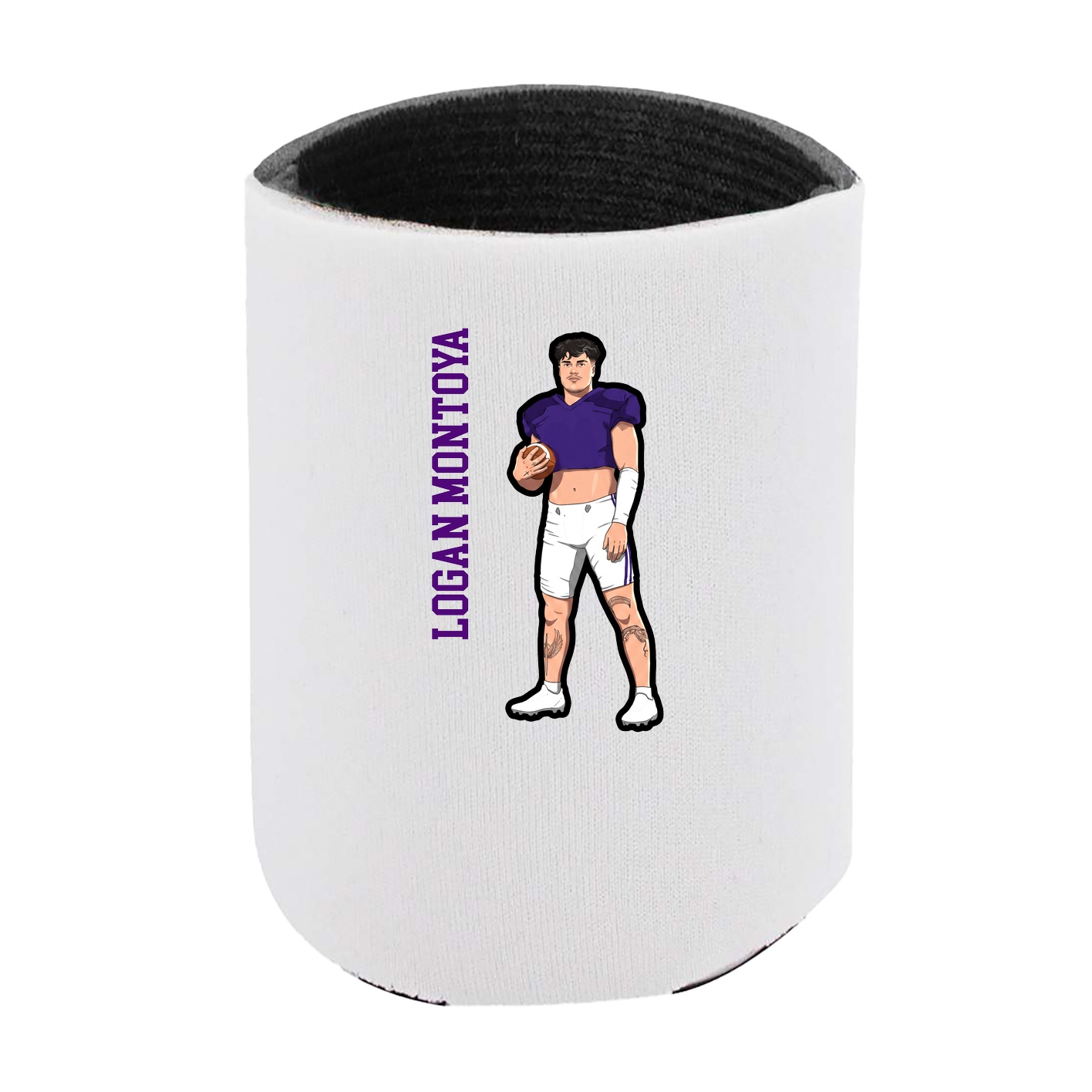 Can Holder — Name Vertical in White