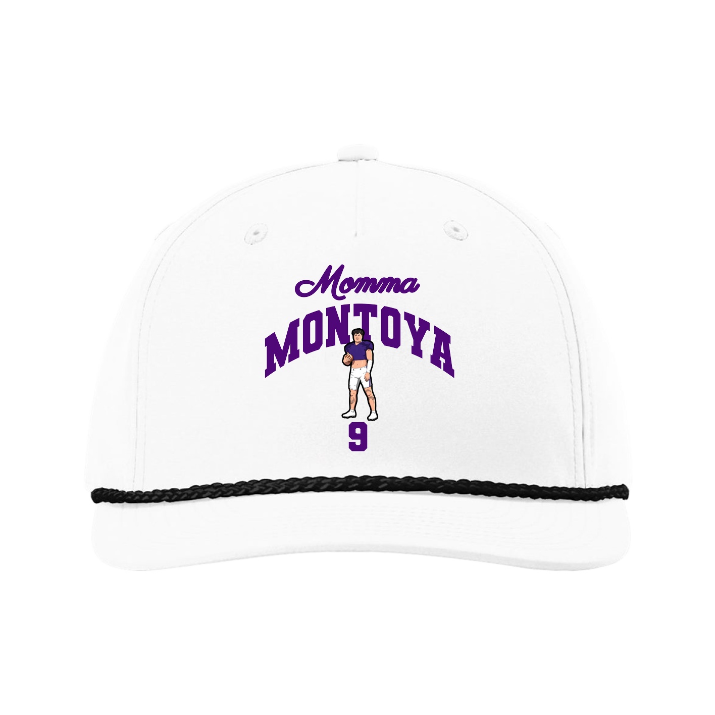Five-Panel Classic Rope Cap — Mothers Day Arch in White