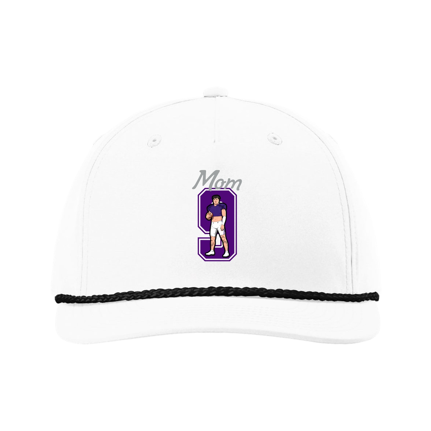 Five-Panel Classic Rope Cap — Mothers Day Shirsey in White