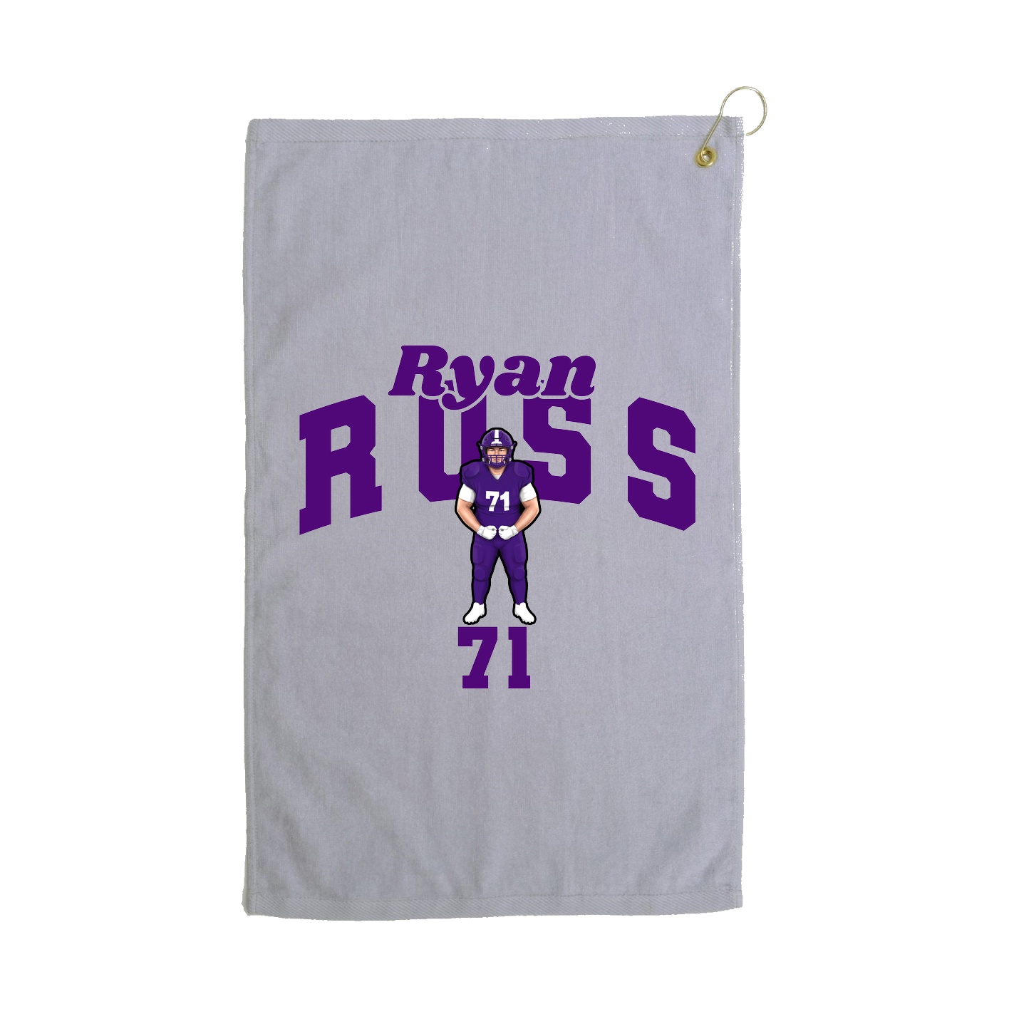 Golf Towel — Signature Arch in Grey