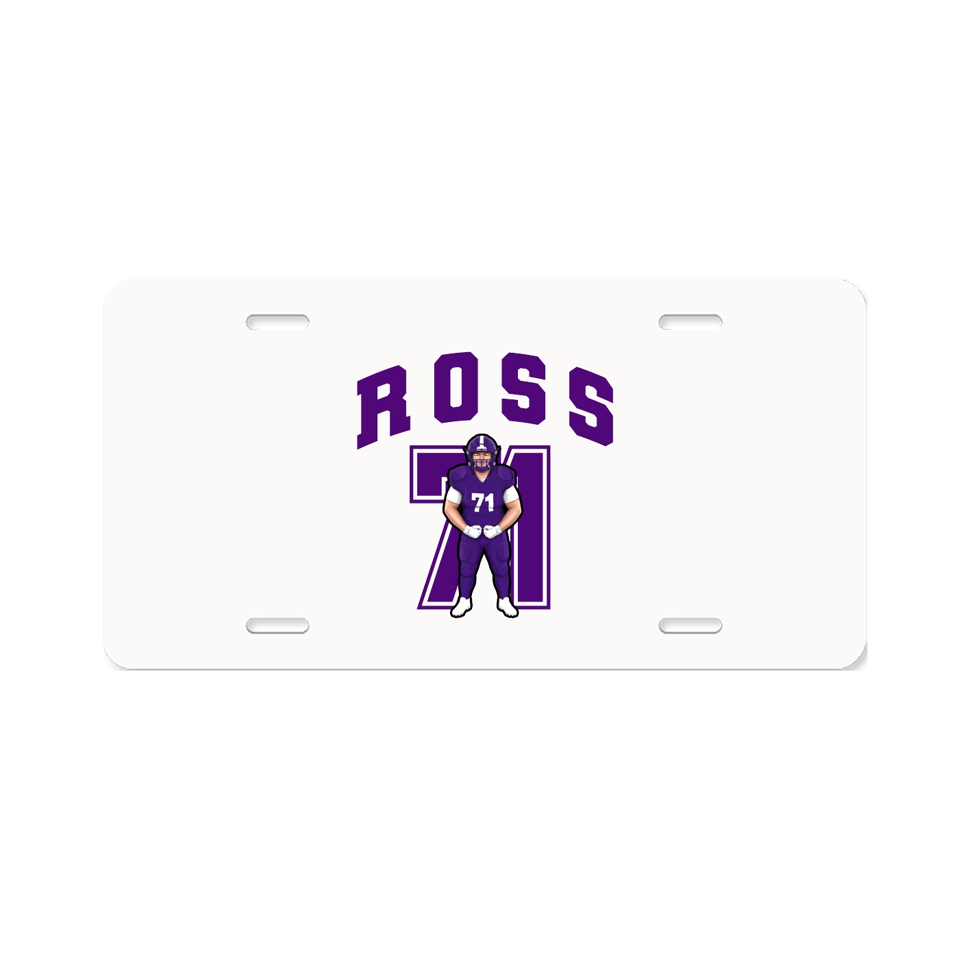 License Plate — Number in Classic