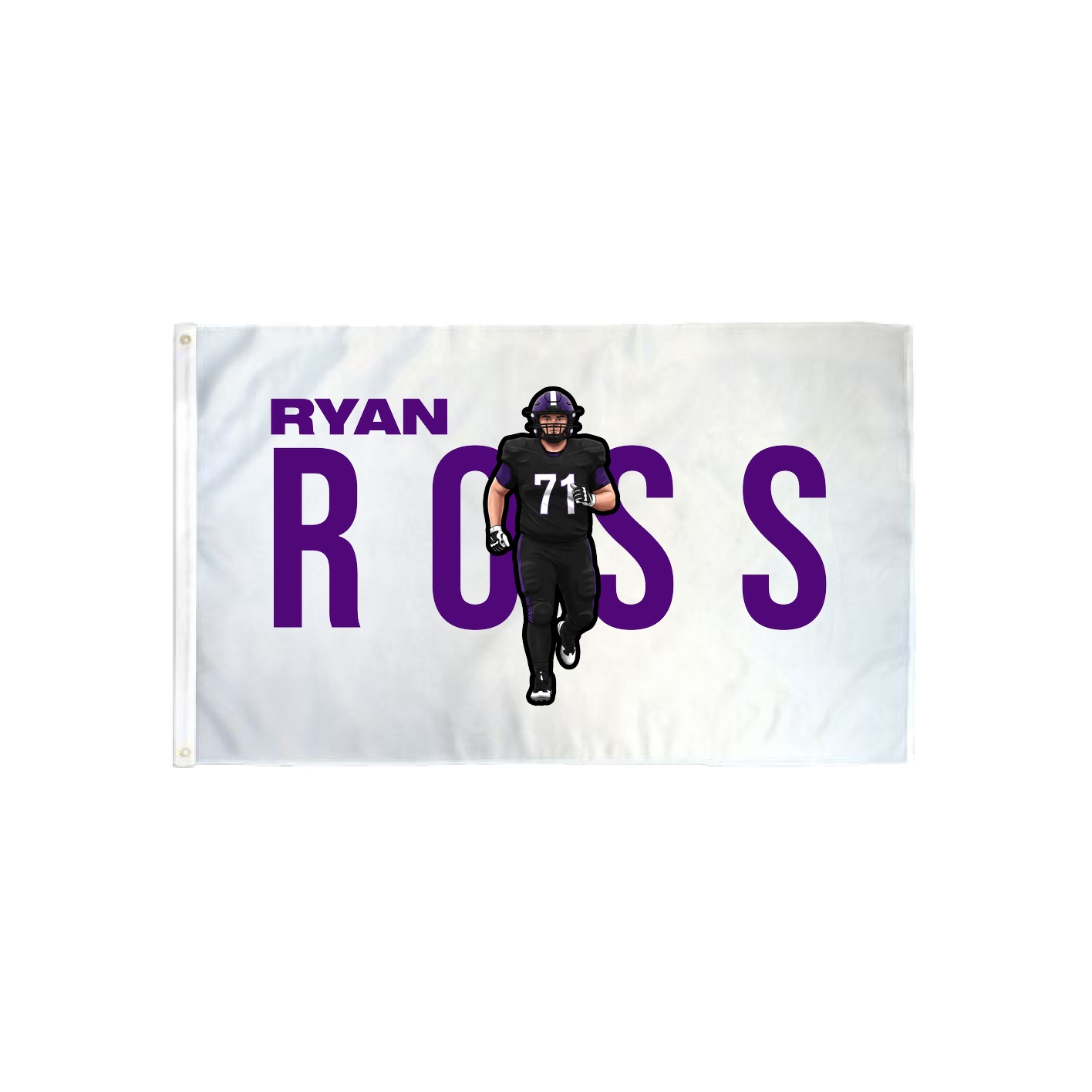 3x5 Flag — Player Name in Classic