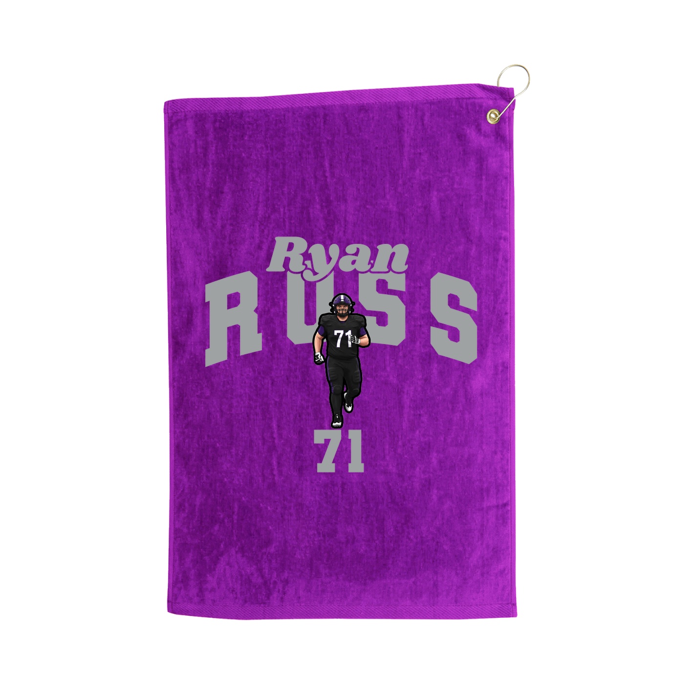 Golf Towel — Signature Arch in Purple