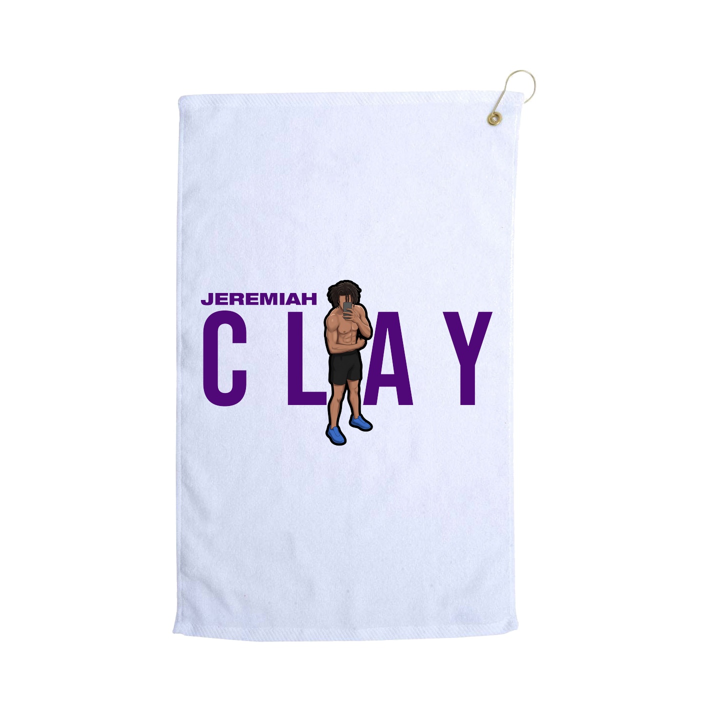 Golf Towel — Player Name in White