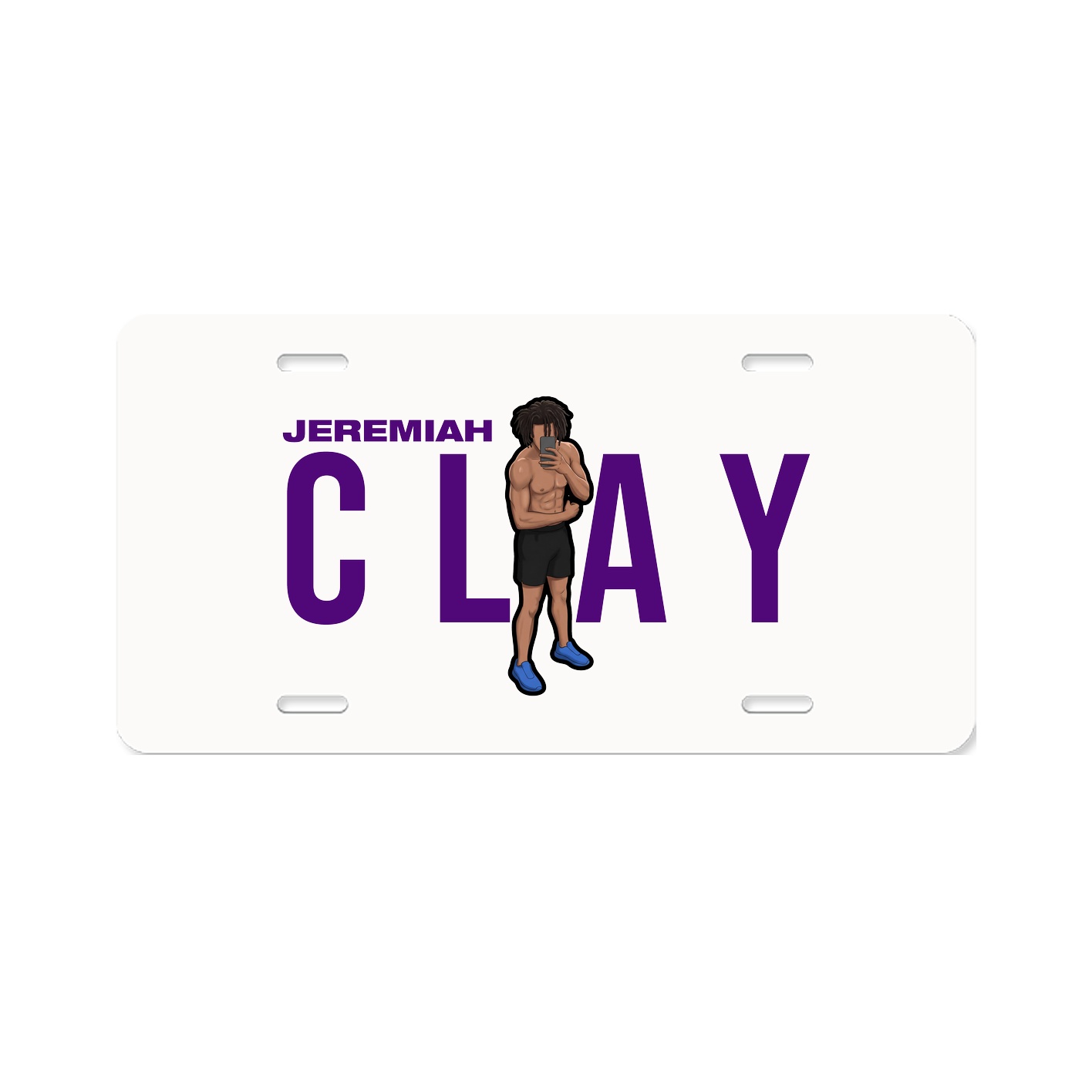 License Plate — Player Name in Classic