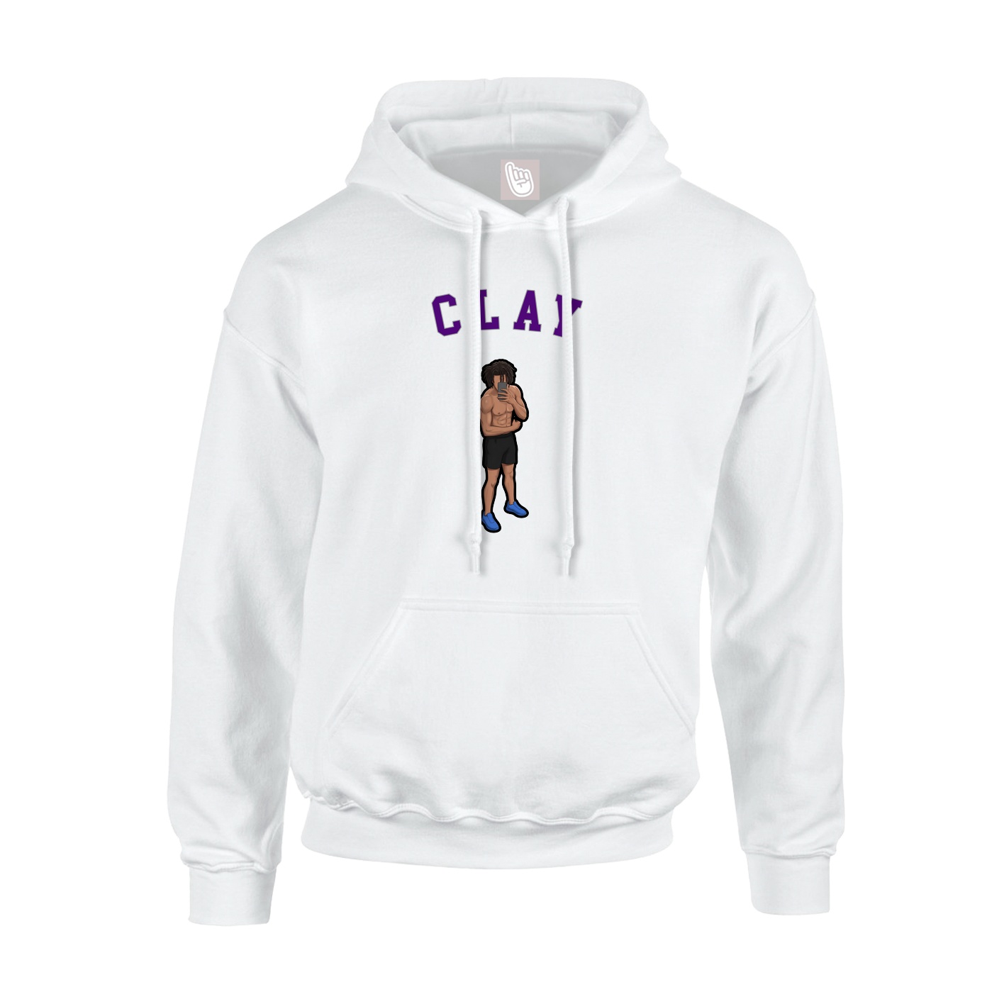 Hoodie — Shirsey Arch in White