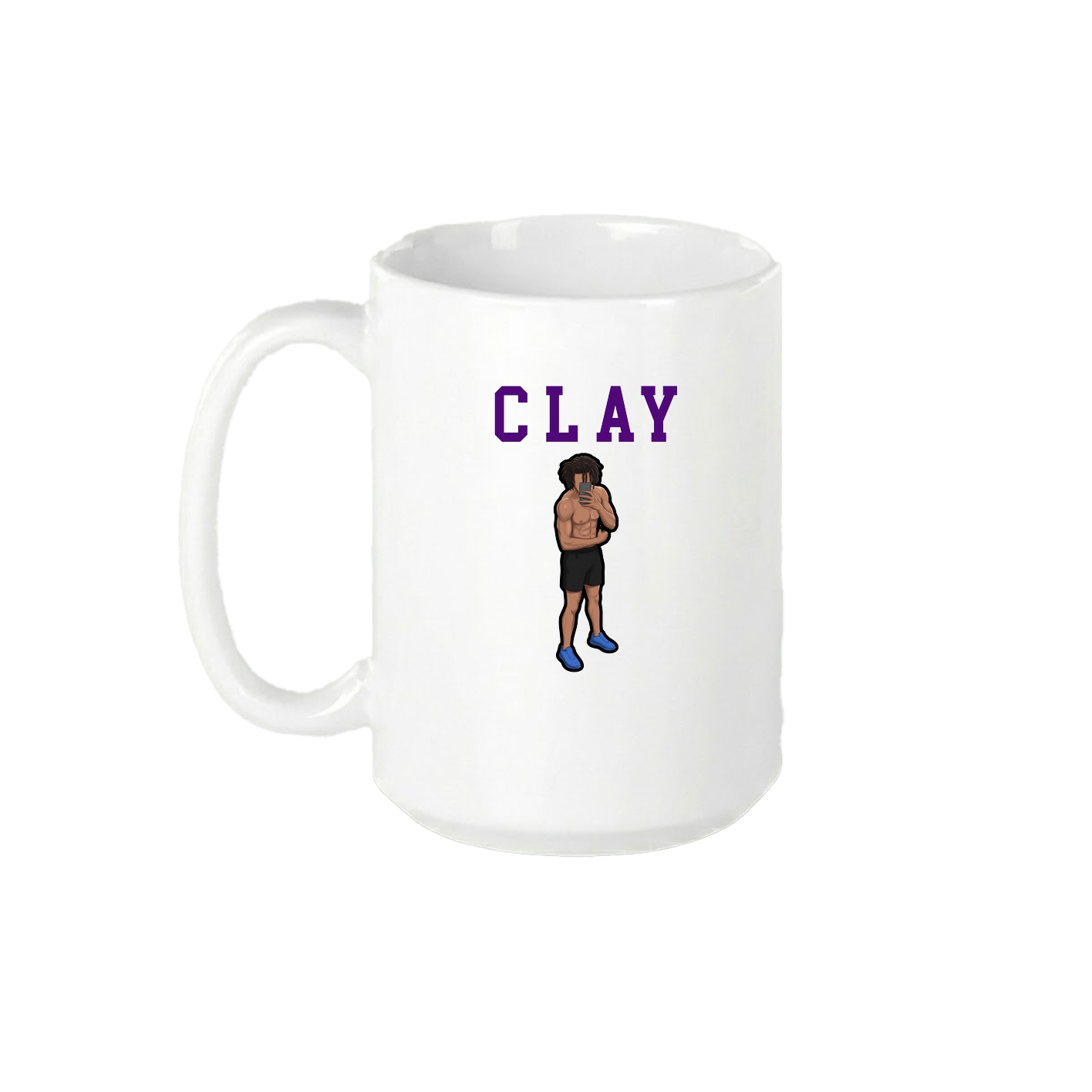 15oz Coffee Mug — Shirsey in White