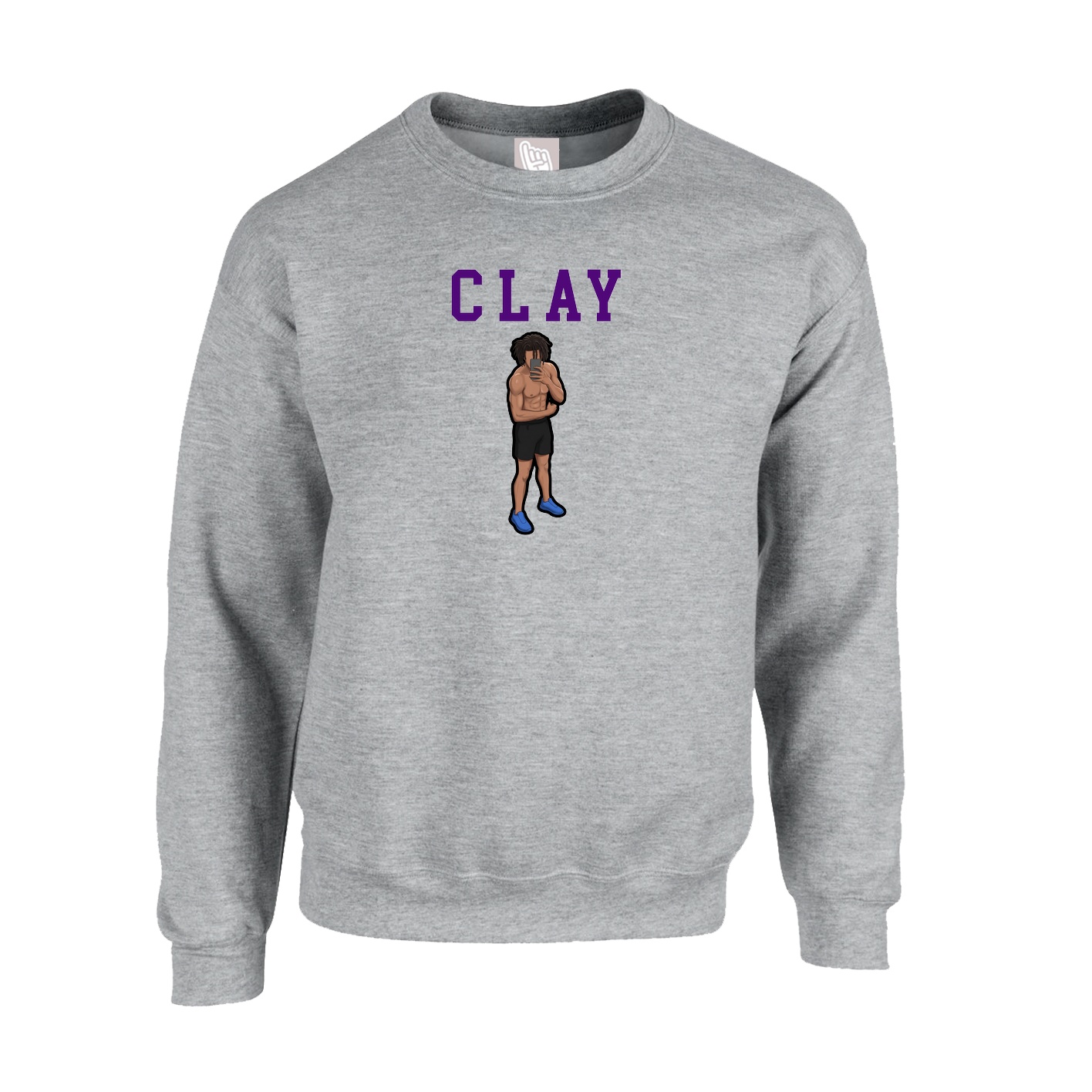 Fleece Crew — Shirsey in Grey