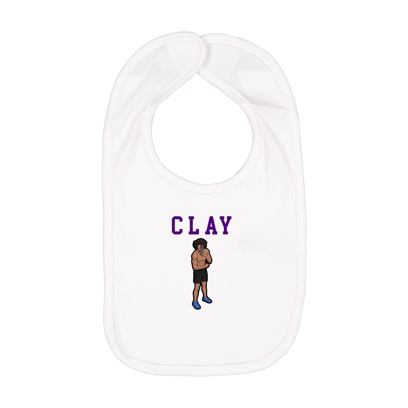 Infant Bib — Shirsey in White