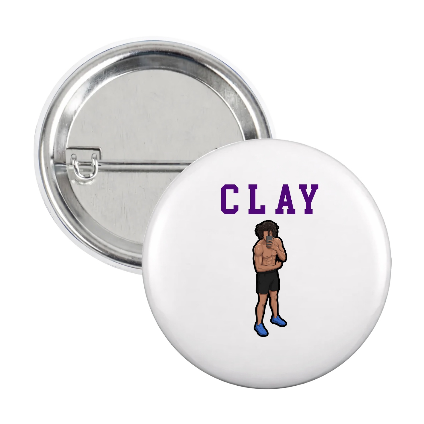 Game Day Button — Shirsey in White