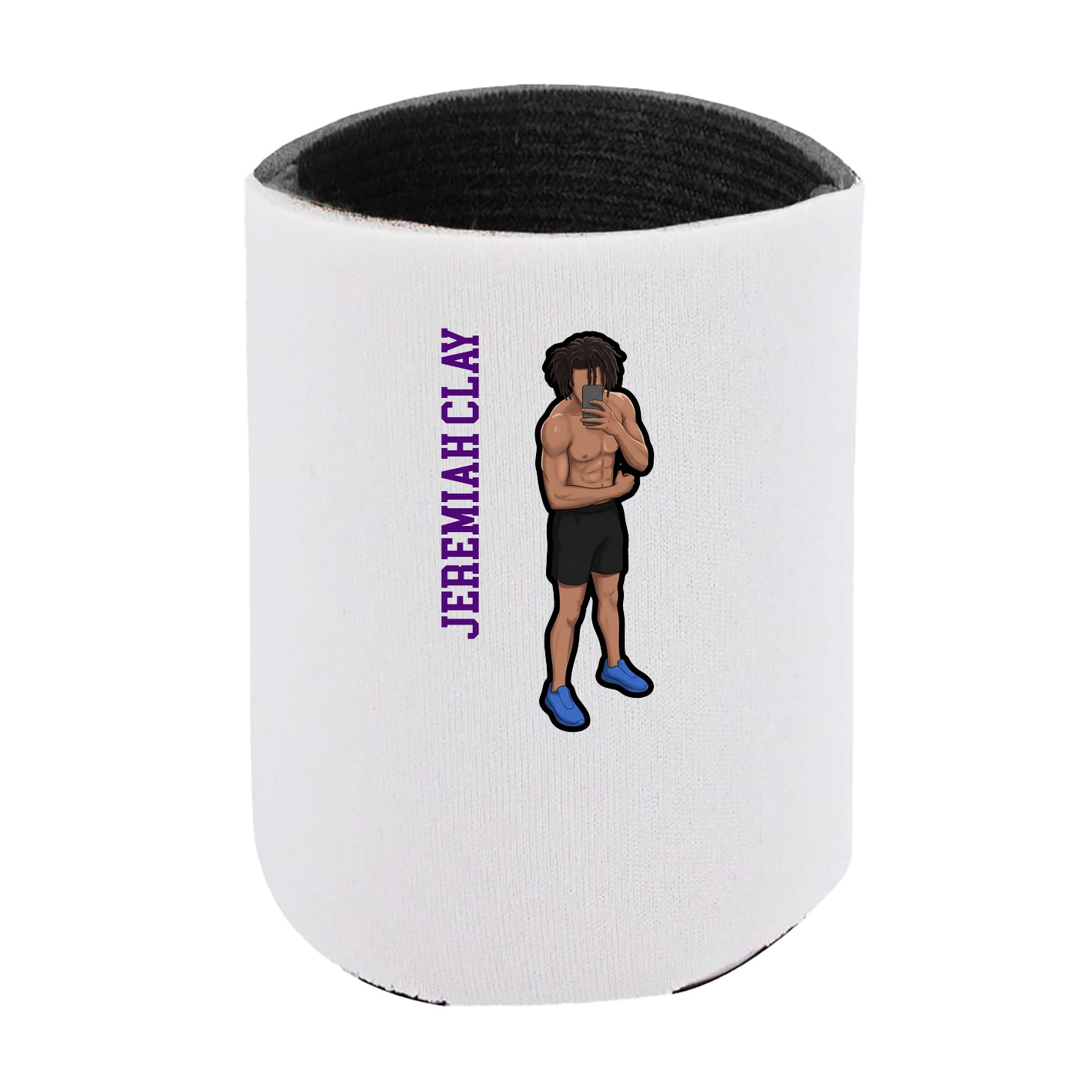 Can Holder — Name Vertical in White