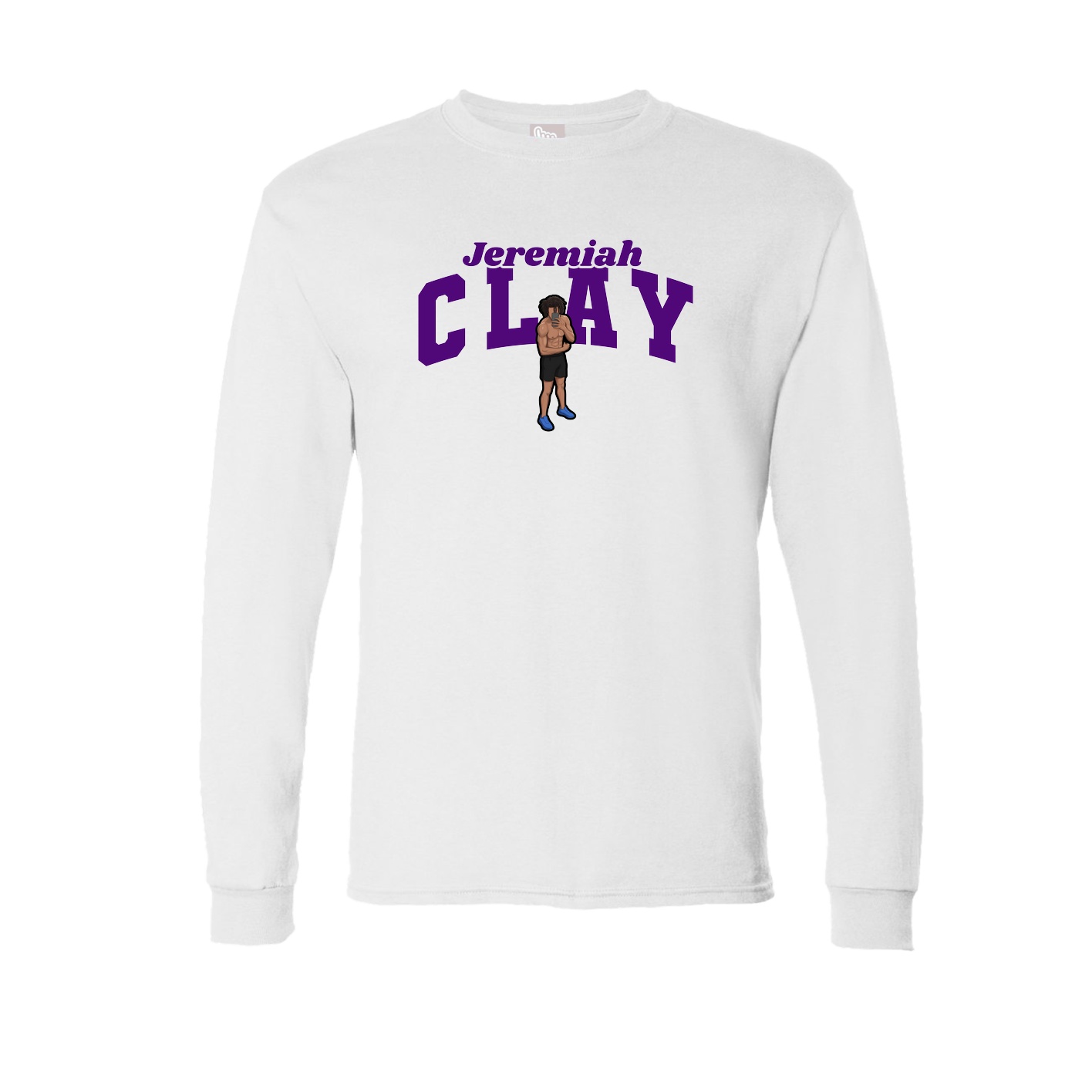 Long Sleeve Tee — Signature Arch in White