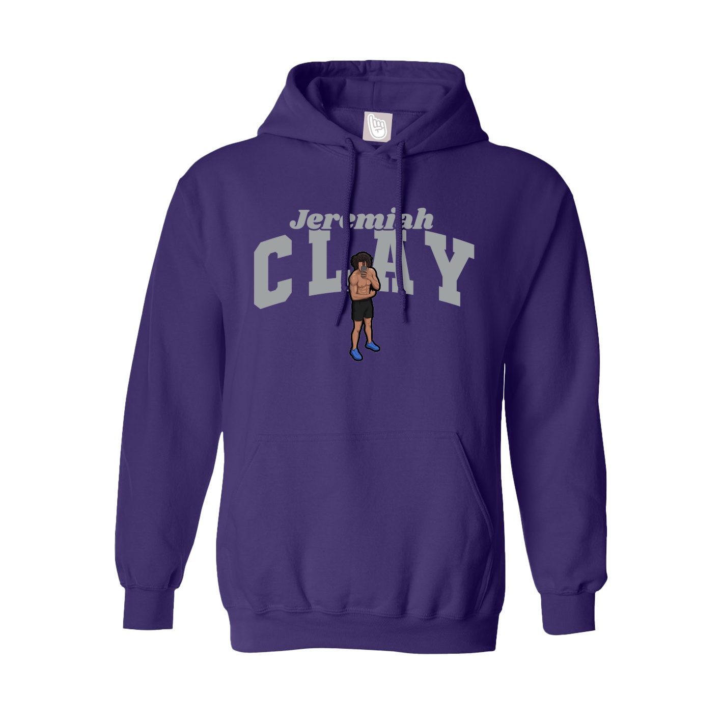 Hoodie — Signature Arch in Purple